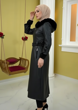 ترانشكوت جلد مبطن 1379 - اسود