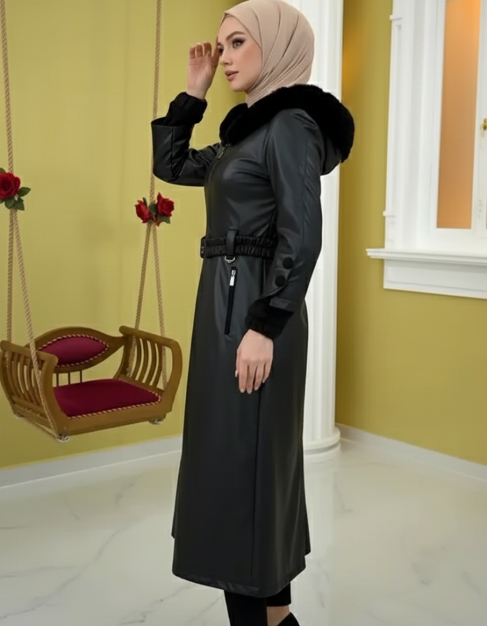 ترانشكوت جلد مبطن 1379 - اسود