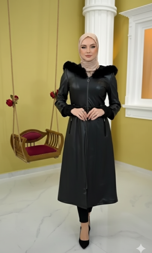 ترانشكوت جلد مبطن 1379 - اسود