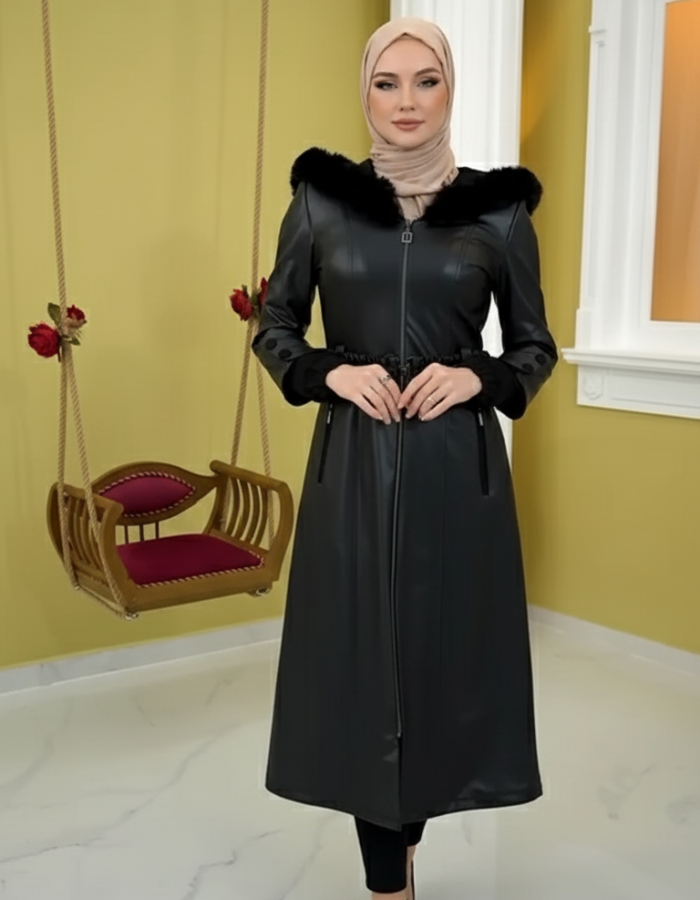 ترانشكوت جلد مبطن 1379 - اسود