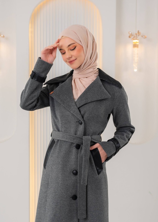 1394 ترانشكوت جوخ وجلد - فضي