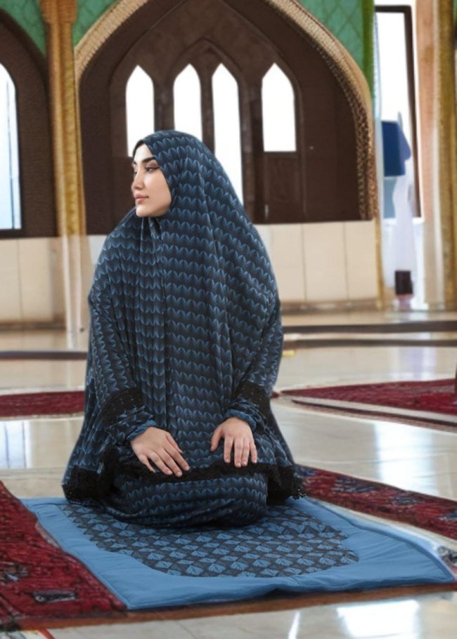 طقم صلاة ساندي مع سجادة مبطنة 701 - تركواز