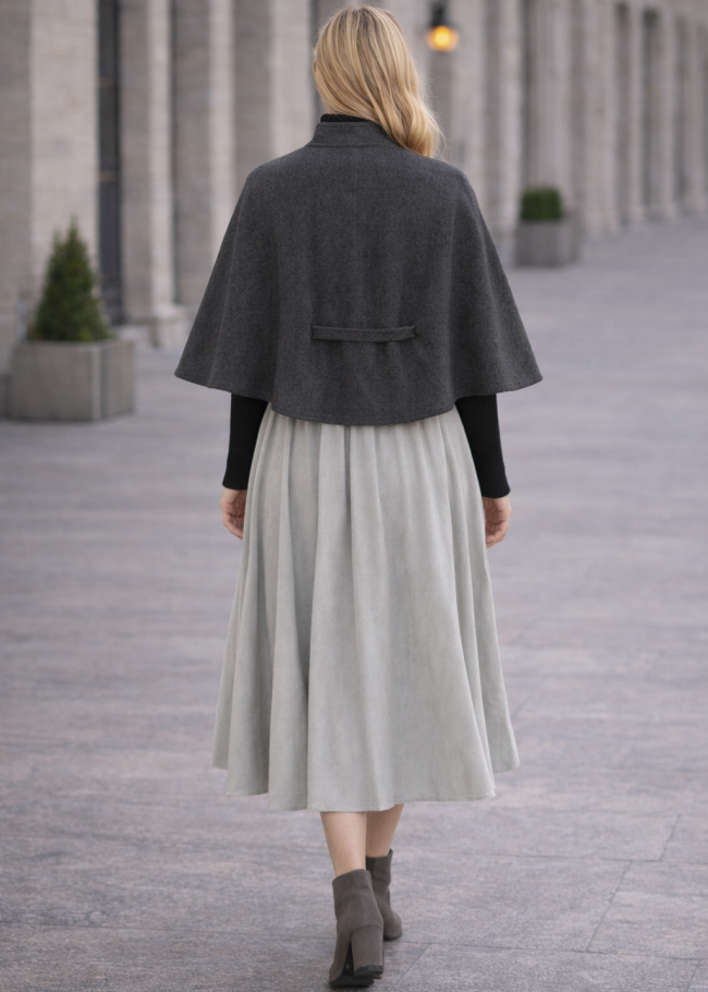 1281 كاب جوخ كمر - رمادي