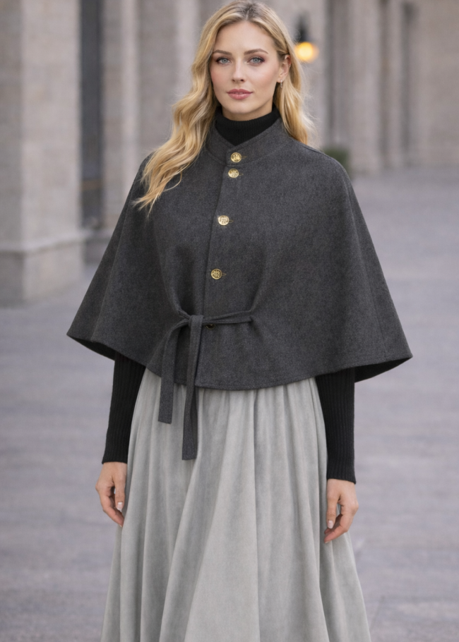 1281 كاب جوخ كمر - رمادي