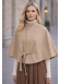 كاب نسائي جوخ فاخر بدون أكمام 1281 - بيج