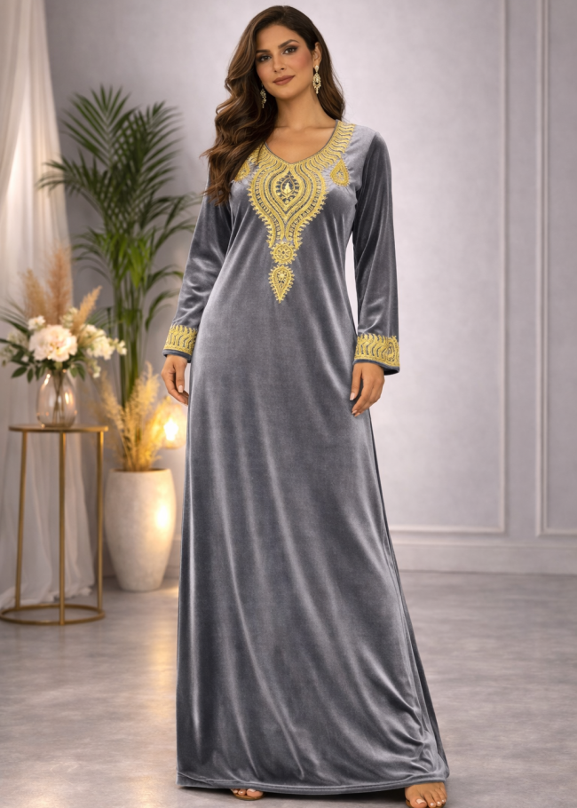 300 كلابية مخمل  - فضي