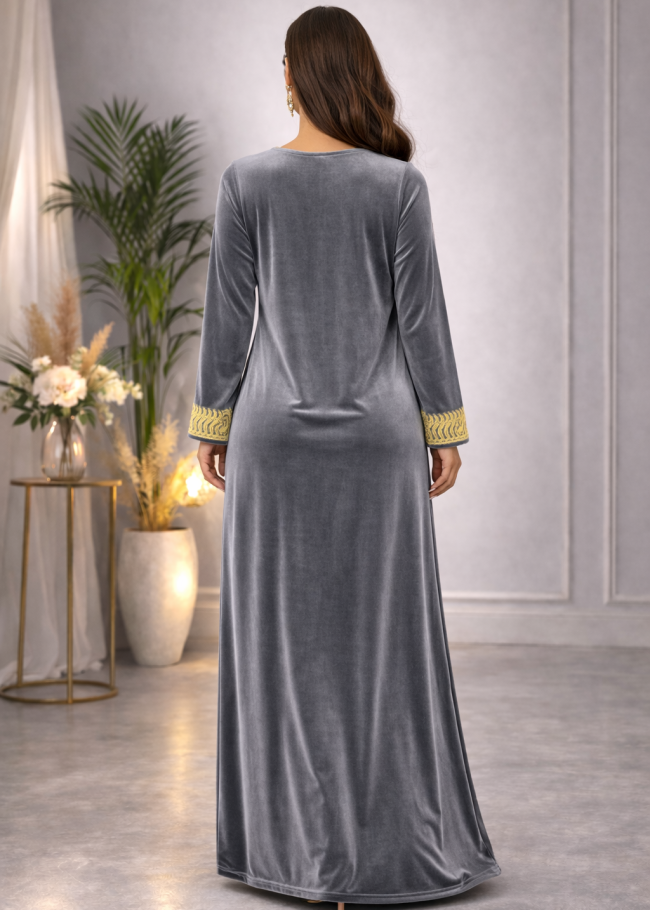 300 كلابية مخمل  - فضي