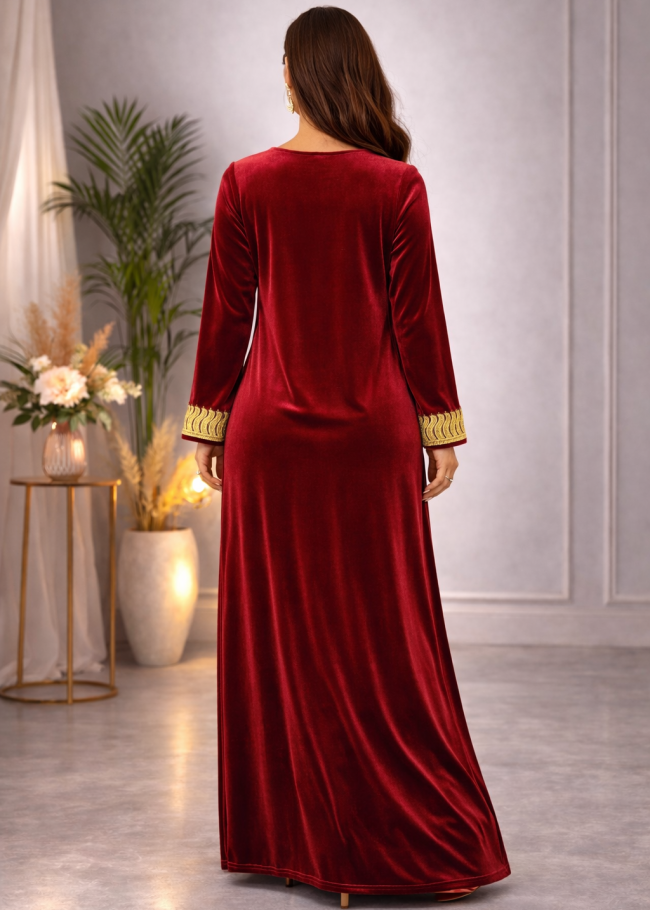 300 كلابية مخمل  - خمري