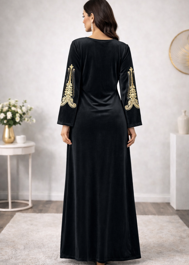 301 كلابية مخمل الماز  - اسود