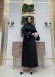 4007 فستان ساتان  - اسود