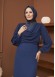4009 فستان شيفون - deep blue