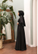 4011 فستان ساتان - اسود