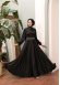 4011 فستان ساتان - اسود