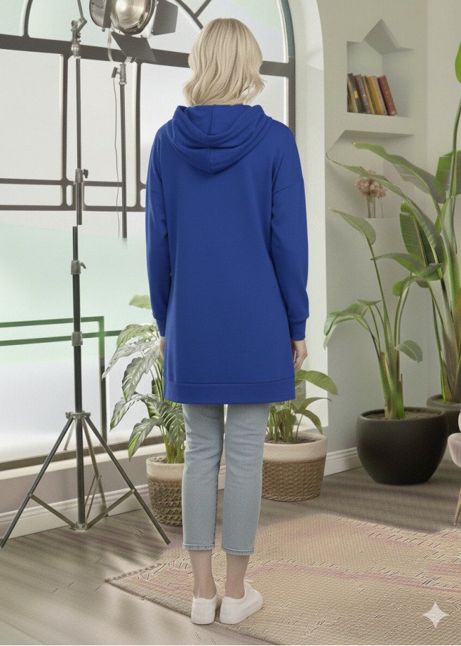 101 تونيك كبيشون طويل - ازرق