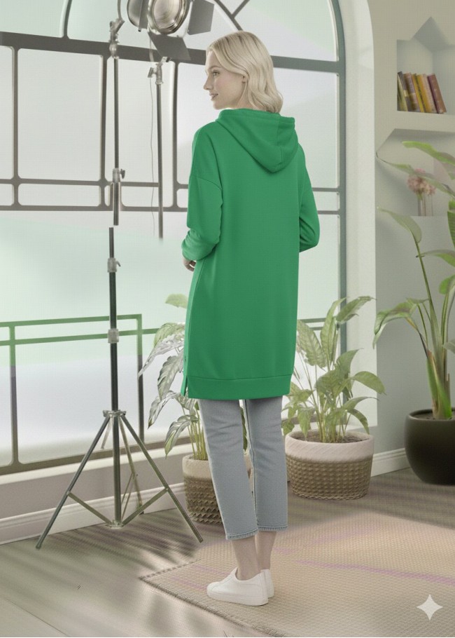 101 تونيك كبيشون طويل - اخضر