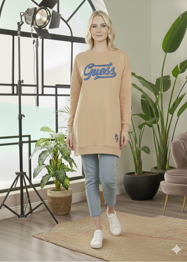 106 تونيك كتابة gue - Beige