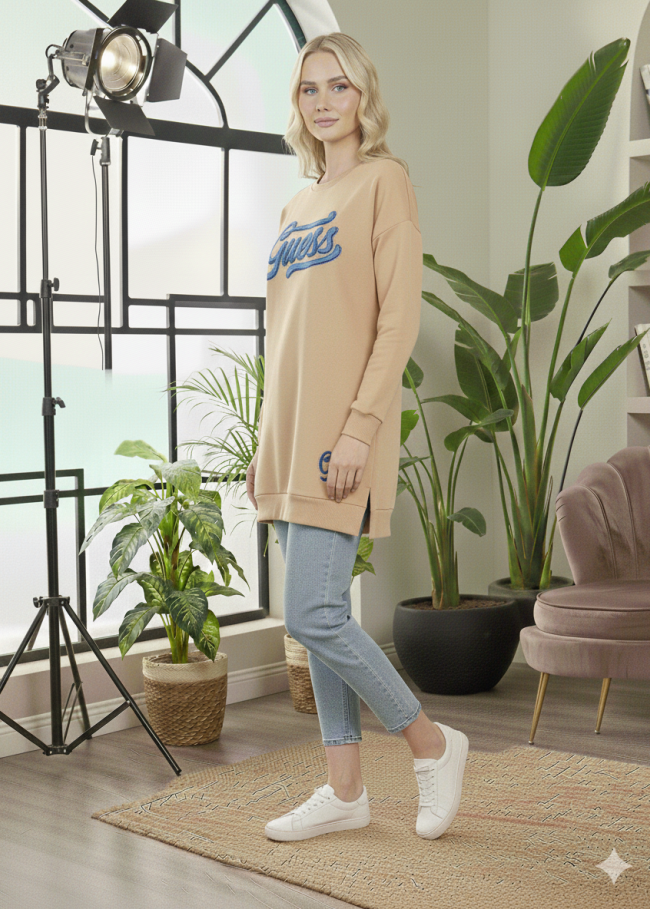 106 تونيك كتابة gue - Beige