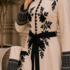قفطان كريب 4127  - بيج