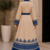 قفطان كريب 4127  - Babyblau
