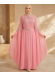 4140  قفطان قلب شراشيب - Rosa