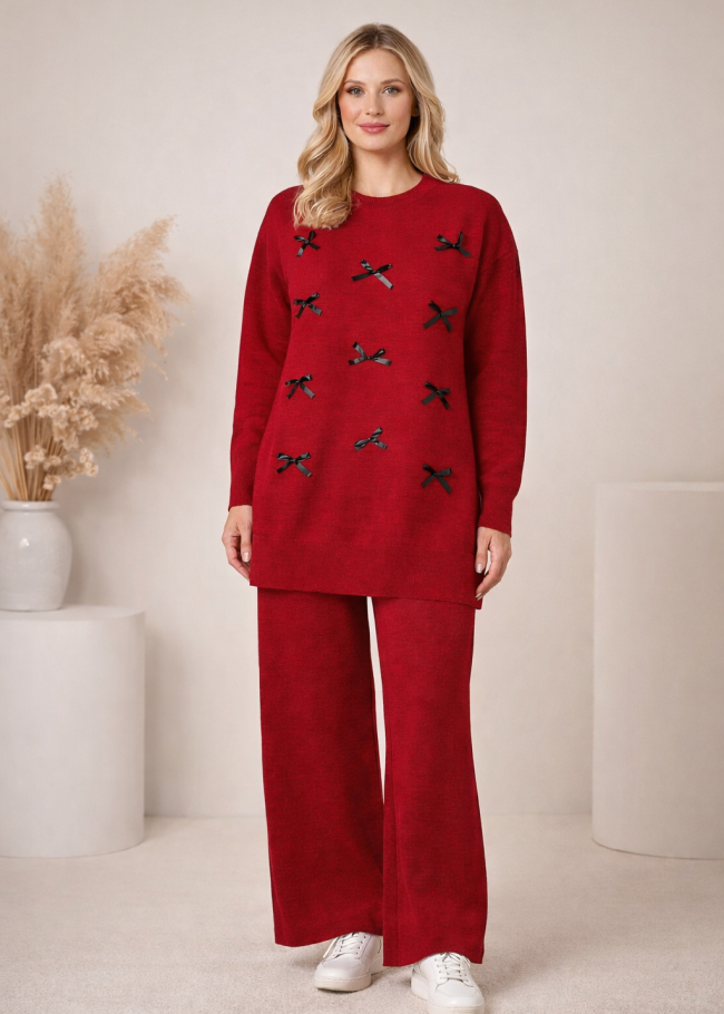 4200 طقم تريكو بكلة - Bordeaux