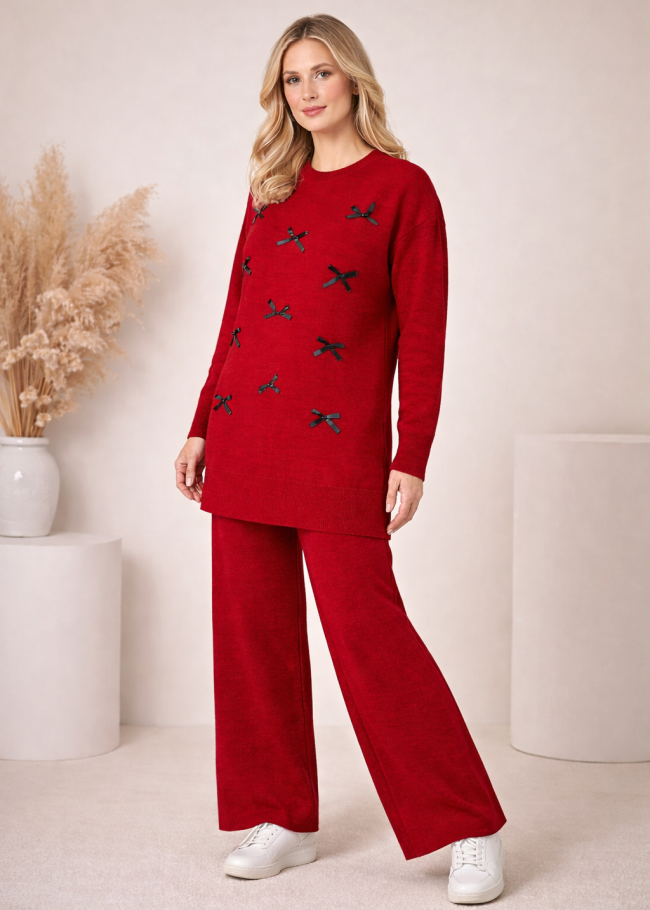 4200 طقم تريكو بكلة - Bordeaux