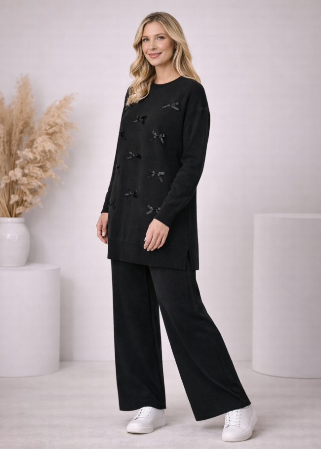 4200 طقم تريكو بكلة - Schwarz