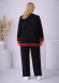 4203 طقم تريكو جيب لونين  - اسود