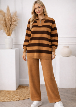 طقم تريكو مقلم 4212  - شوكو