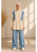 4309 طقم طلعة الو - Beige