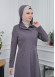 234 Prada womens coat Hooded - gray