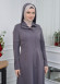 234 Prada women's coat Hooded Gri