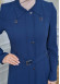 Modamix women Coat Hoodied Trenchcoat of Rose Rise fabric 242 Lacivert