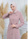 Modamix women Coat Hoodied Trenchcoat of Rose Rise fabric 242 Pembe