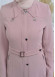 Modamix women Coat Hoodied Trenchcoat of Rose Rise fabric 242 Pembe