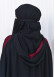 Muslim Hijab Dresse Set 4 Pieces Sheet Set Hooded Veiled 2-color Elastic Skirt Striped Sleeves Fits All Sizes Bordo