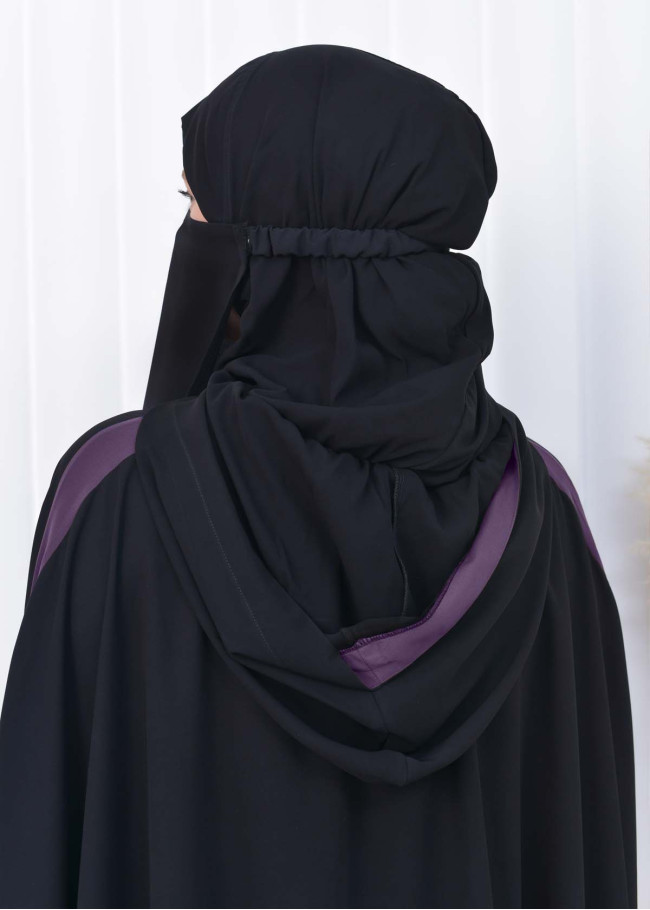 سدال شرعي نسائي طويل مع كبشون (شرشف,جلباب شرعي ) 825 Lila