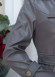 Belted Buttons Leather Trench Coat 1334 Koyu gri