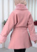 WOMEN'S FURNITURE SHORT COAT WITH FURNITURE Collar and Cuffs 1335 Pembe