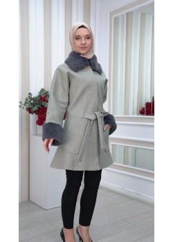 جاكيت جوخ فرو نسائي 1335 - فضي