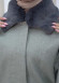 WOMEN'S FURNITURE SHORT COAT WITH FURNITURE Collar and Cuffs 1335 Gri