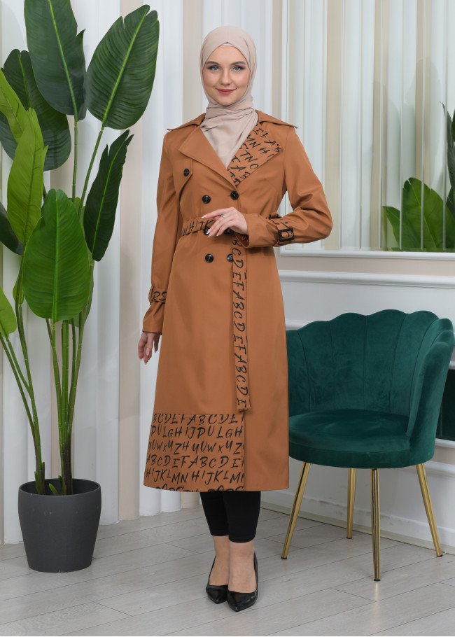 BELT PARACHUTE WOMEN'S WINTER  TRENCH COAT 1342 taba