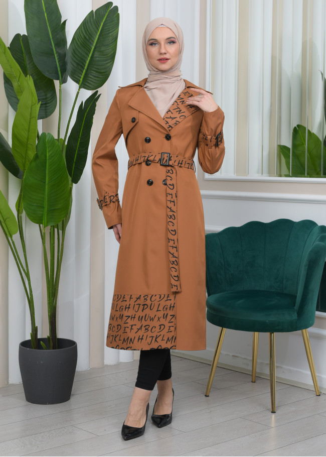 BELT PARACHUTE WOMEN'S WINTER  TRENCH COAT 1342 taba