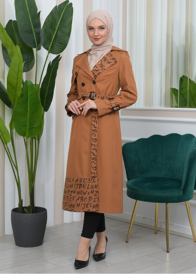 BELT PARACHUTE WOMEN'S WINTER  TRENCH COAT 1342 taba