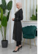 BELT PARACHUTE WOMEN'S WINTER  TRENCH COAT 1342 Siyah