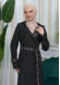 BELT PARACHUTE WOMEN'S WINTER  TRENCH COAT 1342 Siyah