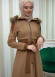ترانشكوت شاموا نسائي شتوي 1341 Bej
