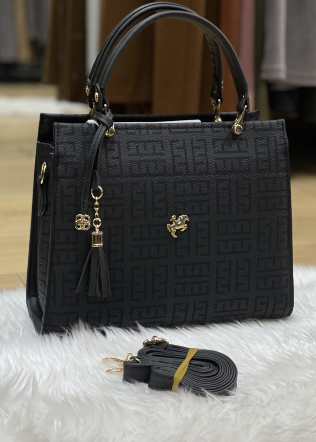 حقيبة نسائية جلد 958-1 Siyah
