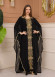 2-Piece Set Stone Embroidered Batwing Abaya & Dress 682 - black
