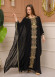 2-Piece Set Stone Embroidered Batwing Abaya & Dress 682 - black